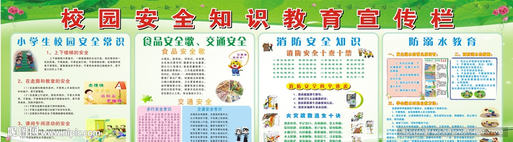 校园安全教育宣传栏
