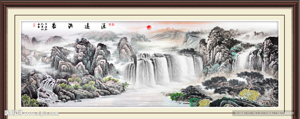 巨幅山水画