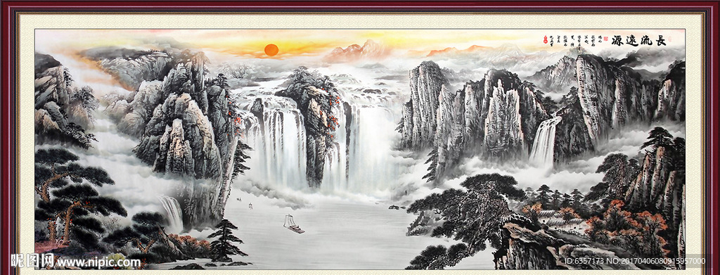 客厅山水画