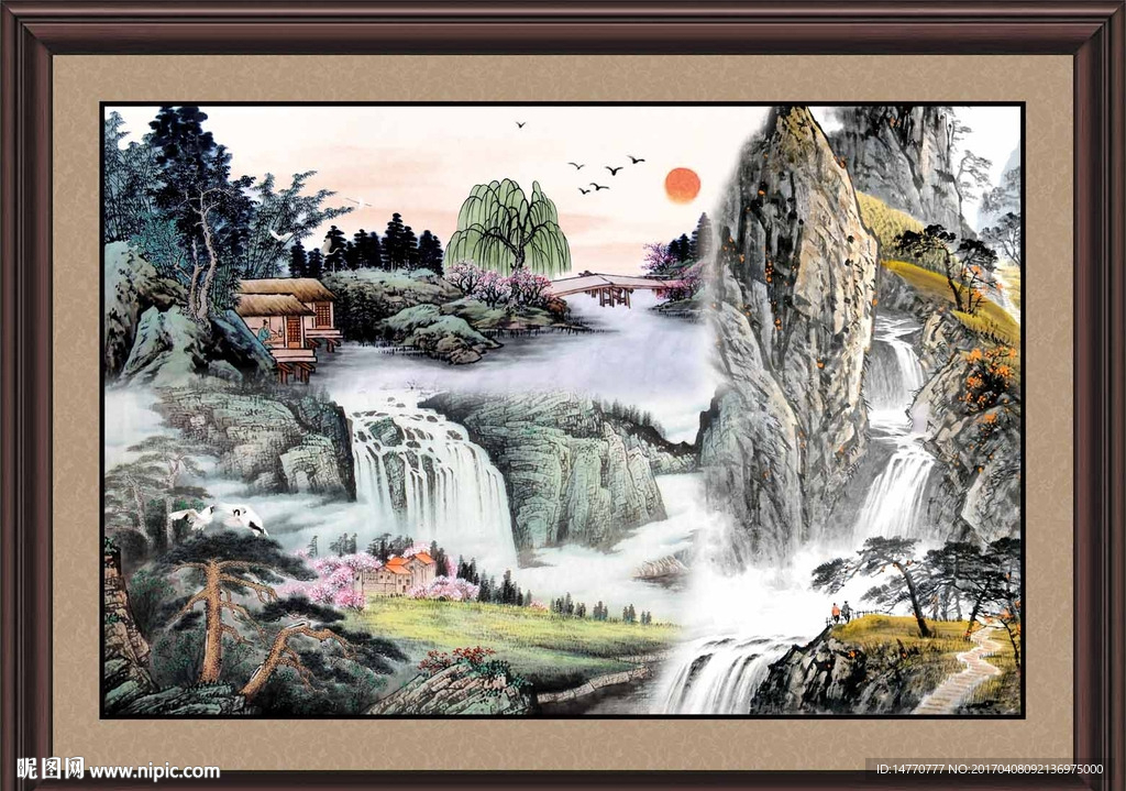 巨幅山水画