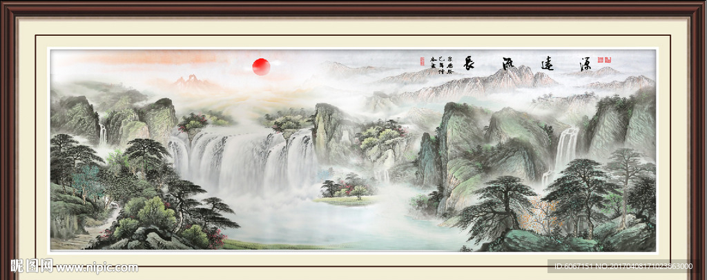 巨幅山水画