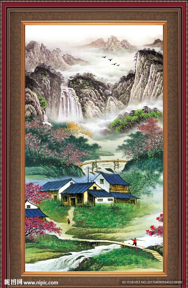 巨幅山水画