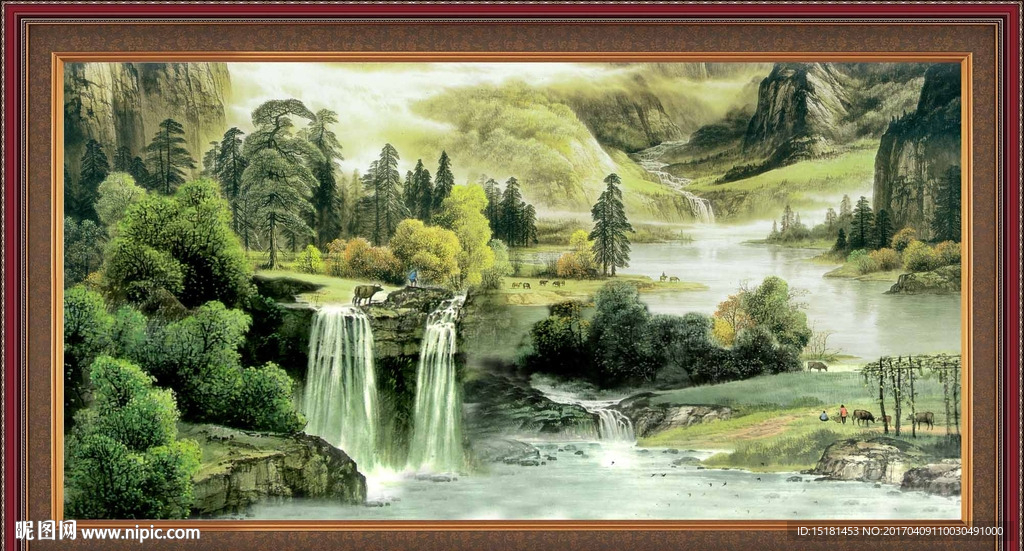 巨幅山水画