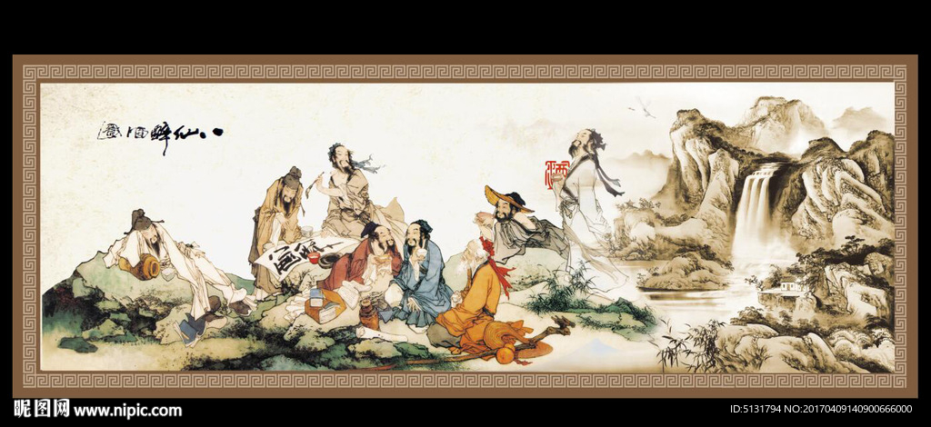八仙醉酒图