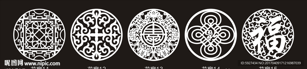 花窗镂空隔断雕花