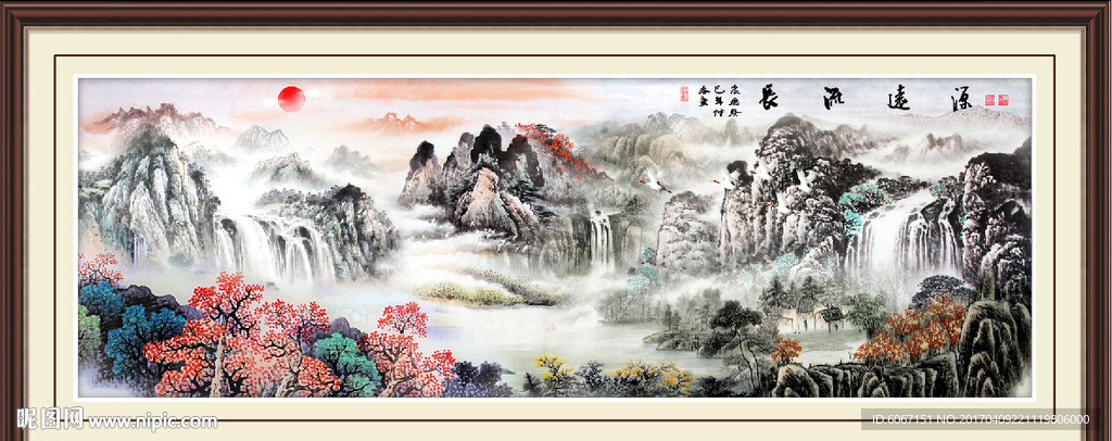 巨幅山水画