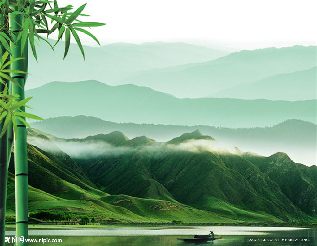 简约清新风水画唯美背景墙装饰画