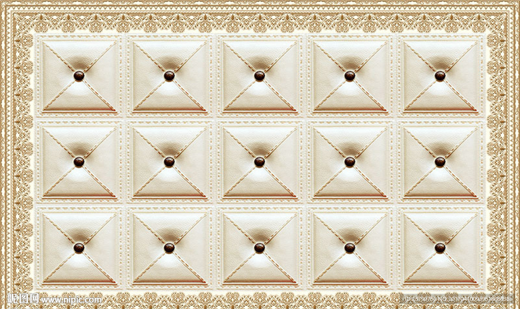 简约艺术软包背景墙装饰画