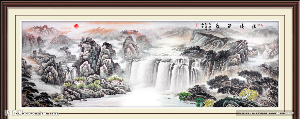 巨幅山水画