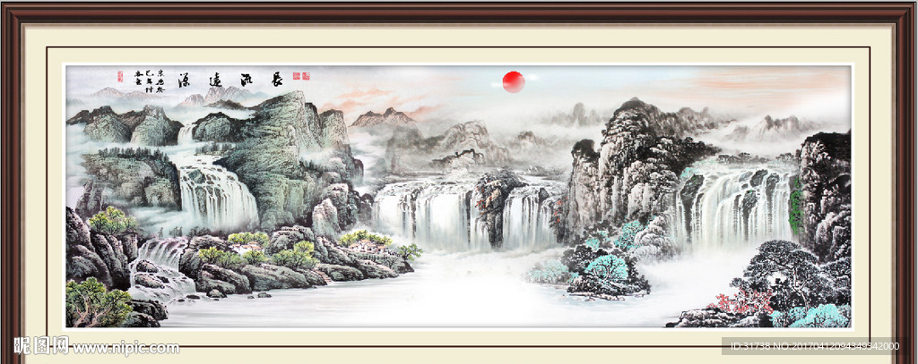 巨幅山水画