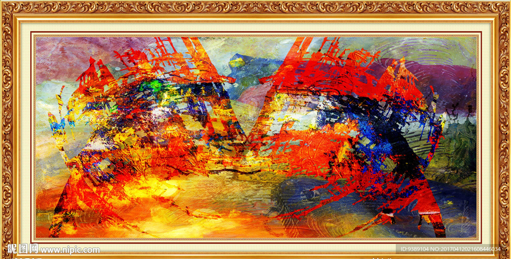 抽象油画