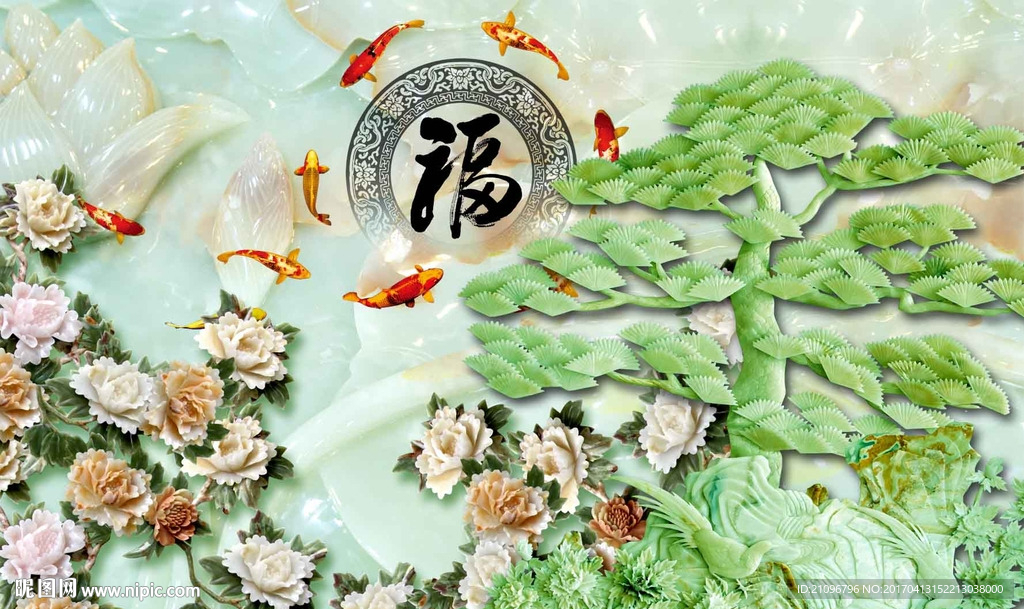 玉雕背景墙