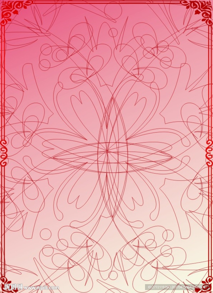 红然花痴 证件纹