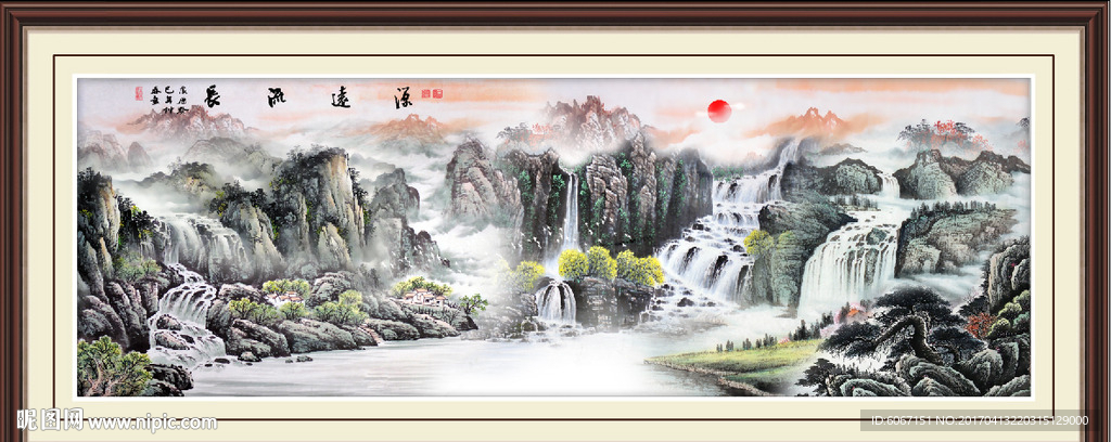 巨幅山水画