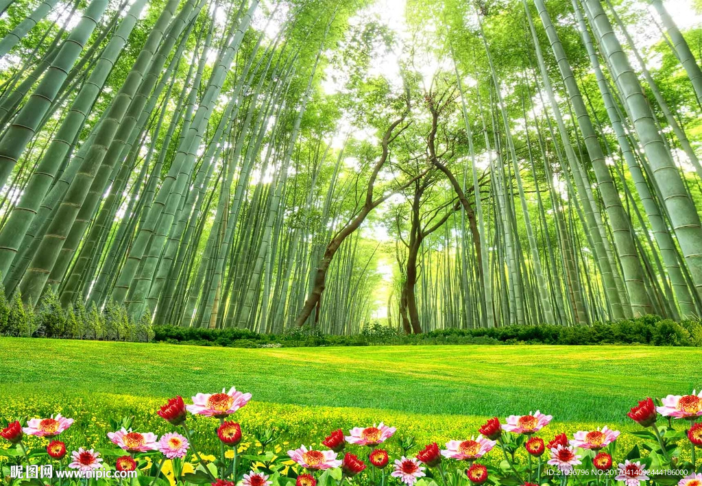 竹林背景墙
