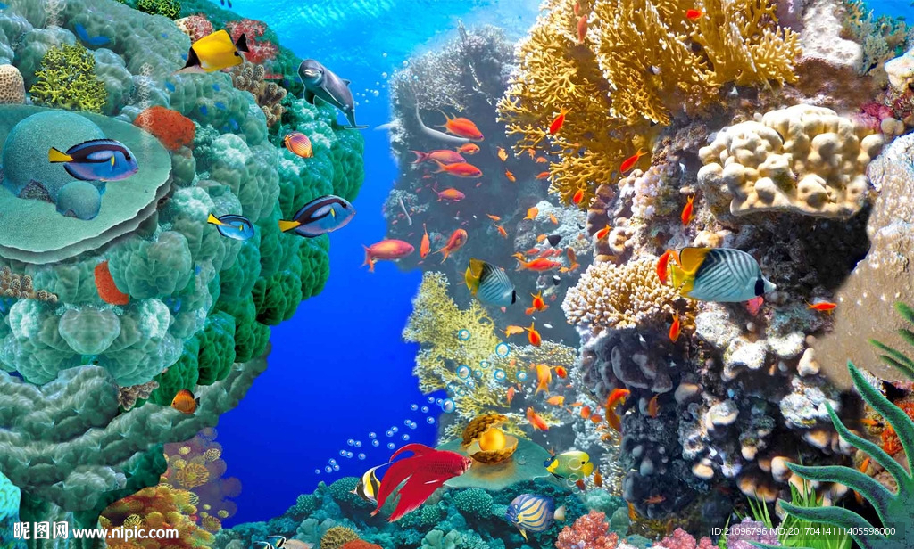 海洋背景墙
