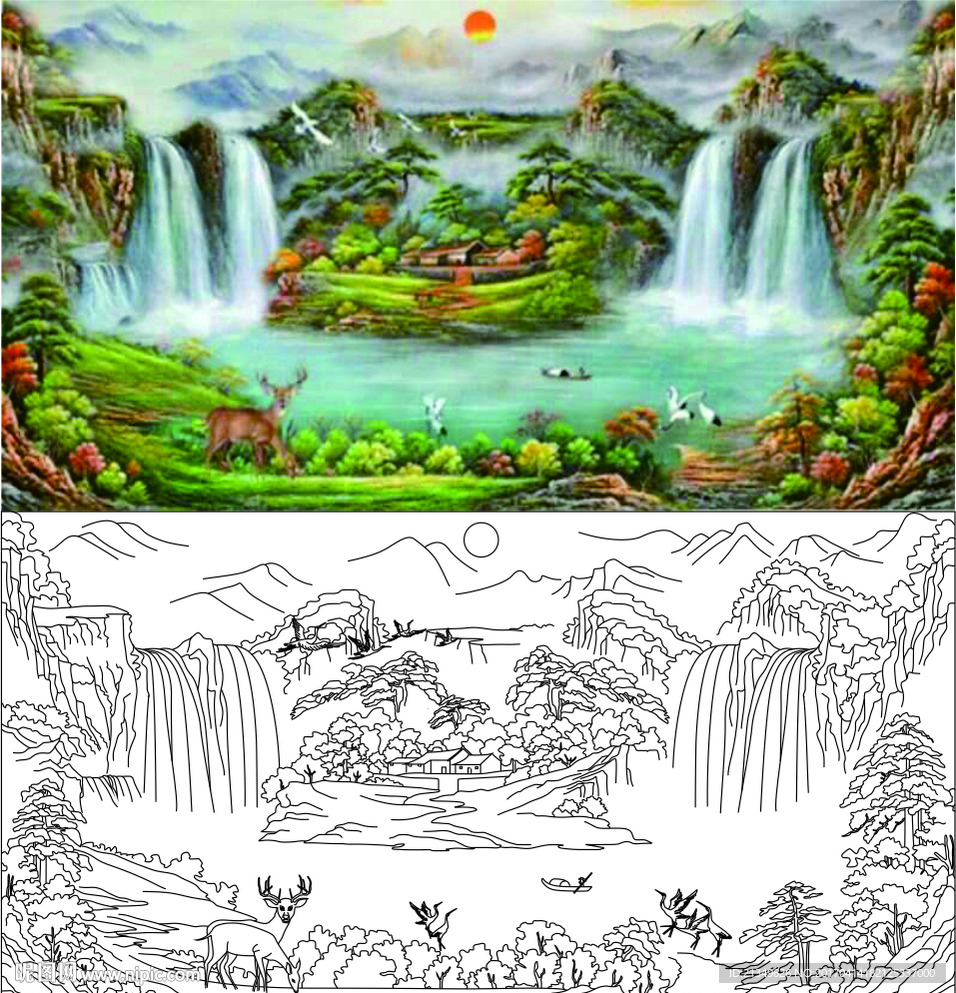 山水画