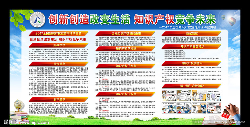 2017全国知识产权宣传周展板