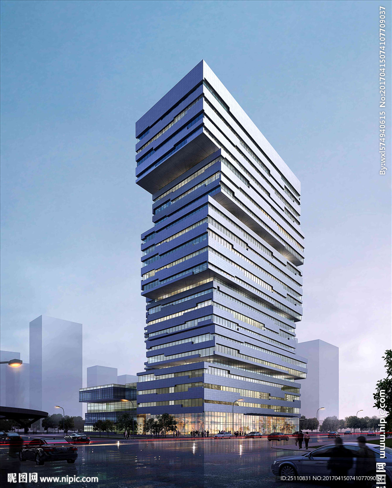 清晨 建筑图 文化 公建建筑