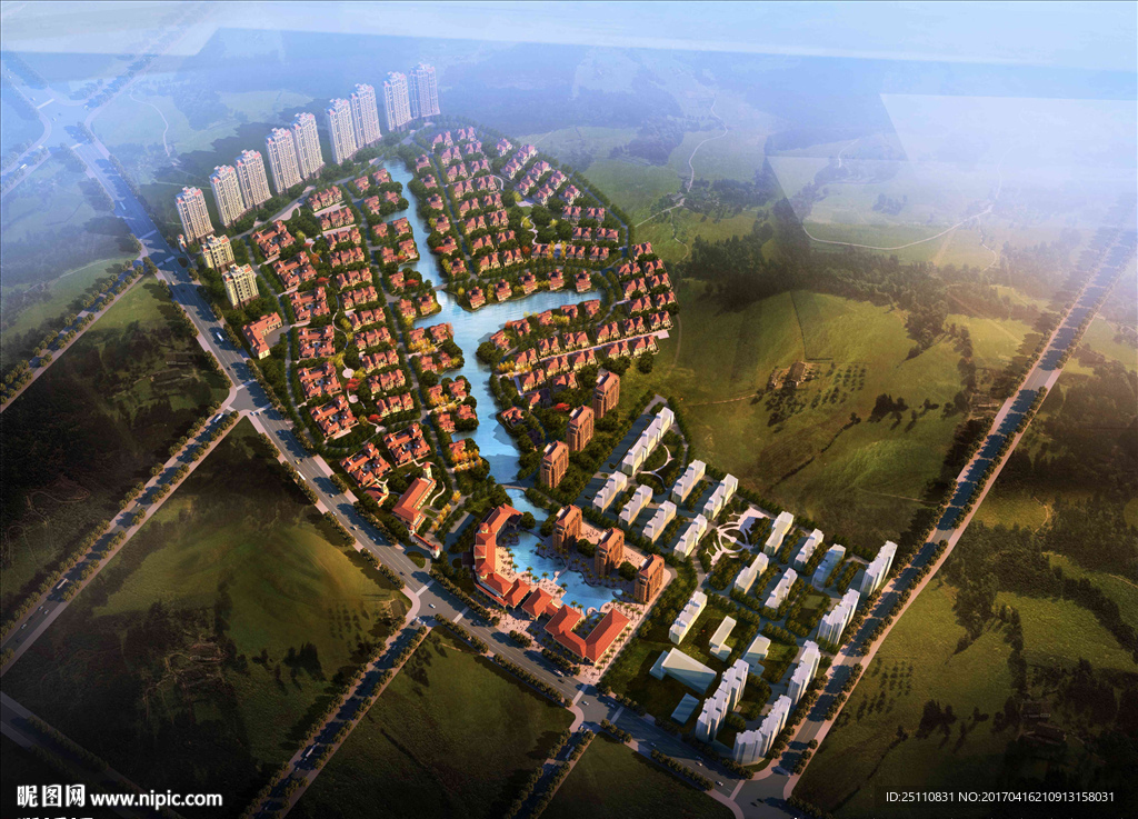 黄昏城市规划 景观设计图