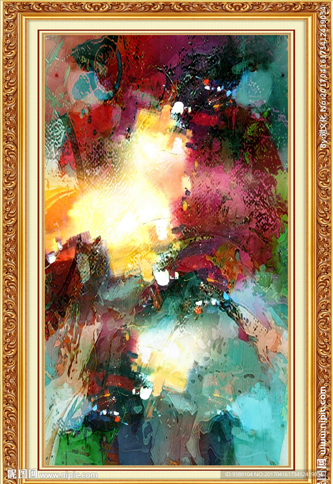 抽象油画