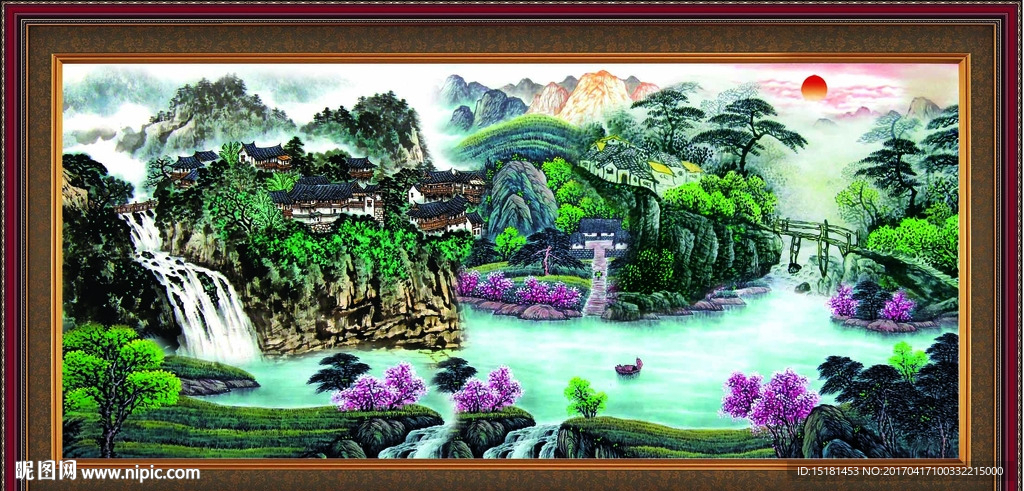 巨幅山水画