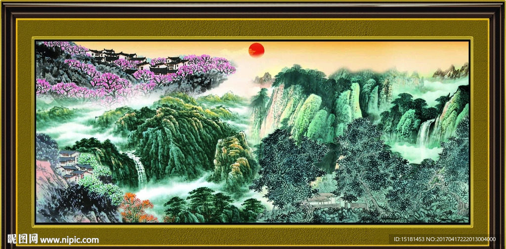 巨幅山水画
