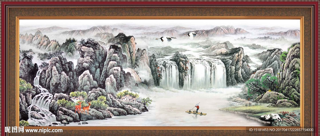 巨幅山水画