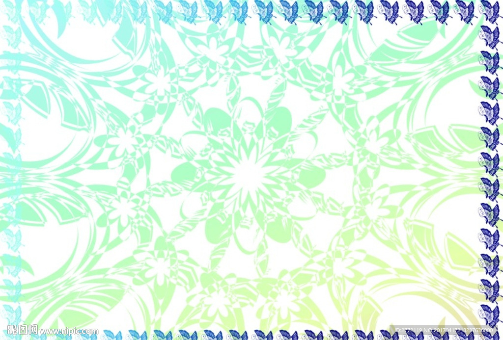 华蓝蓝 加盟证书纹