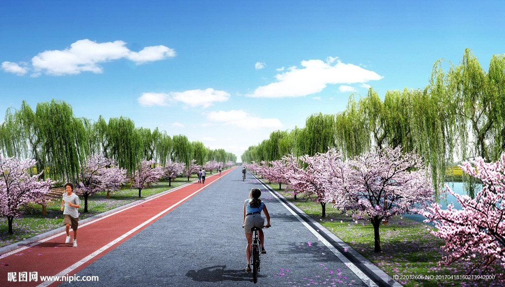 金平河道路