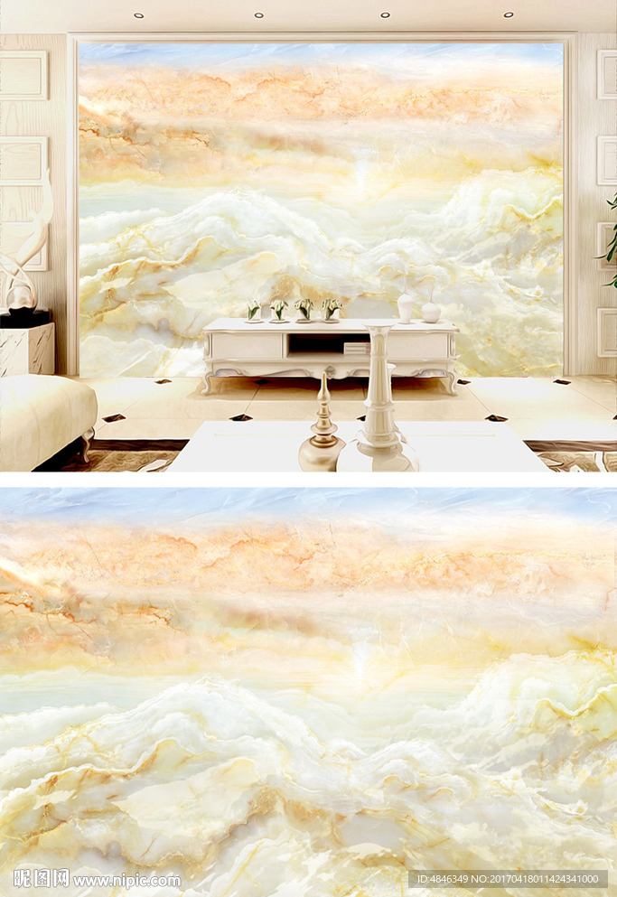 大理石纹背景墙