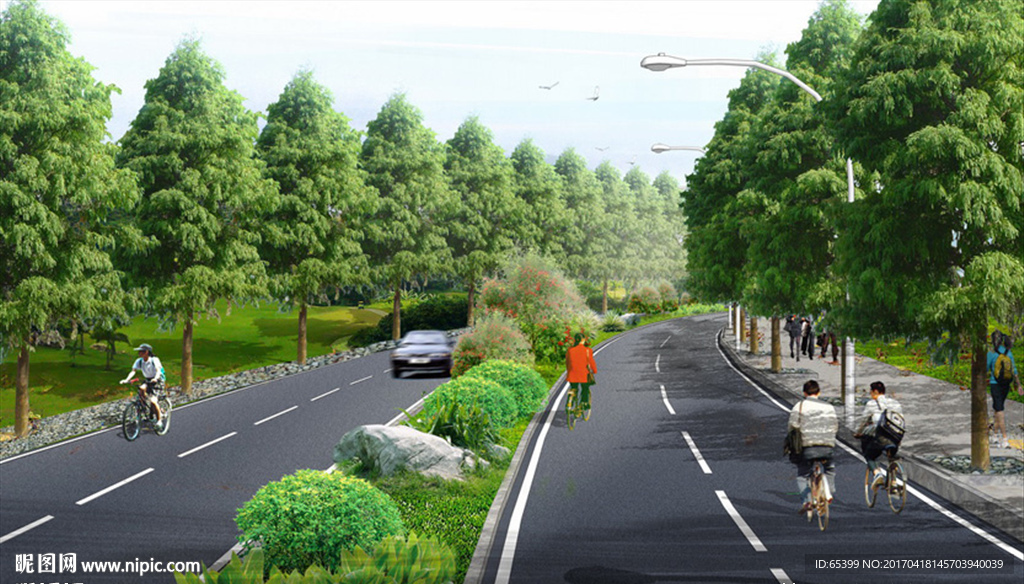 校园广场景观效果图