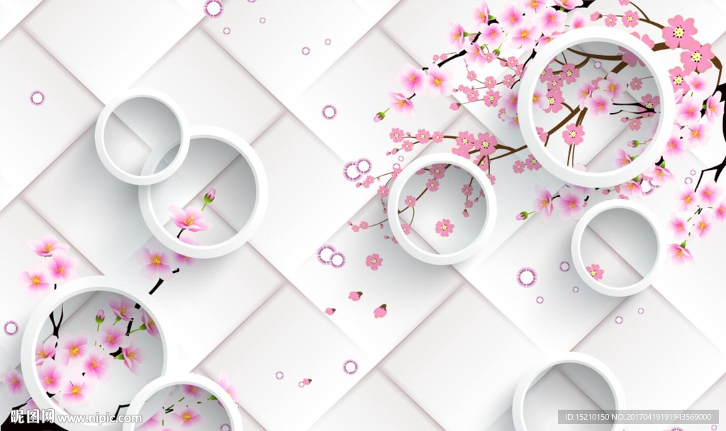 3D梦幻花朵