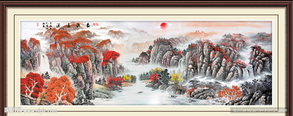 国画山水画