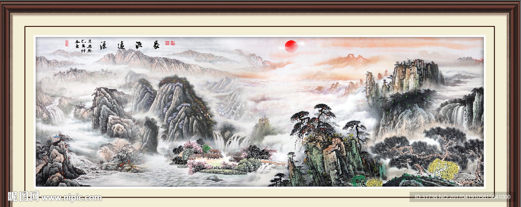 国画山水画