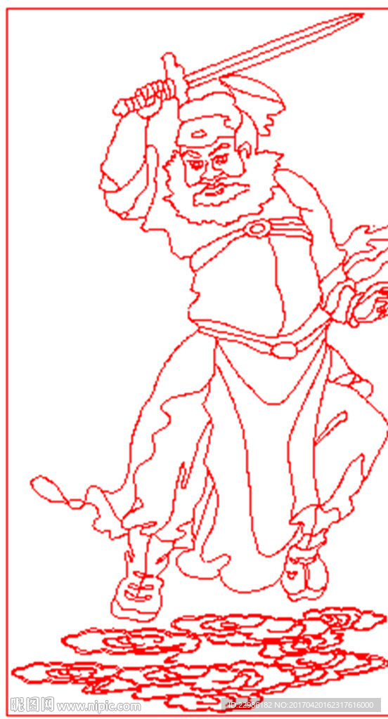 人物矢量线条图