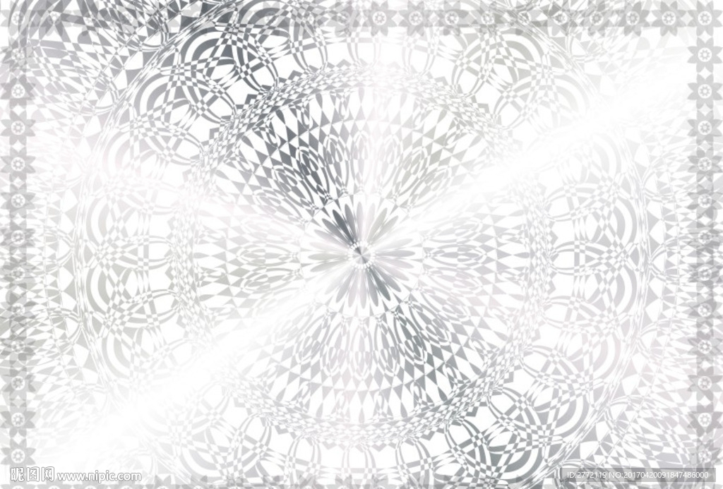 银花镜 商业证书纹