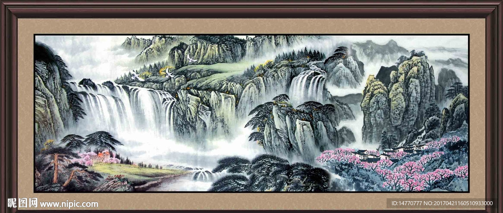 巨幅山水画