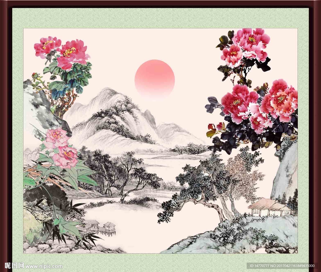 国画牡丹