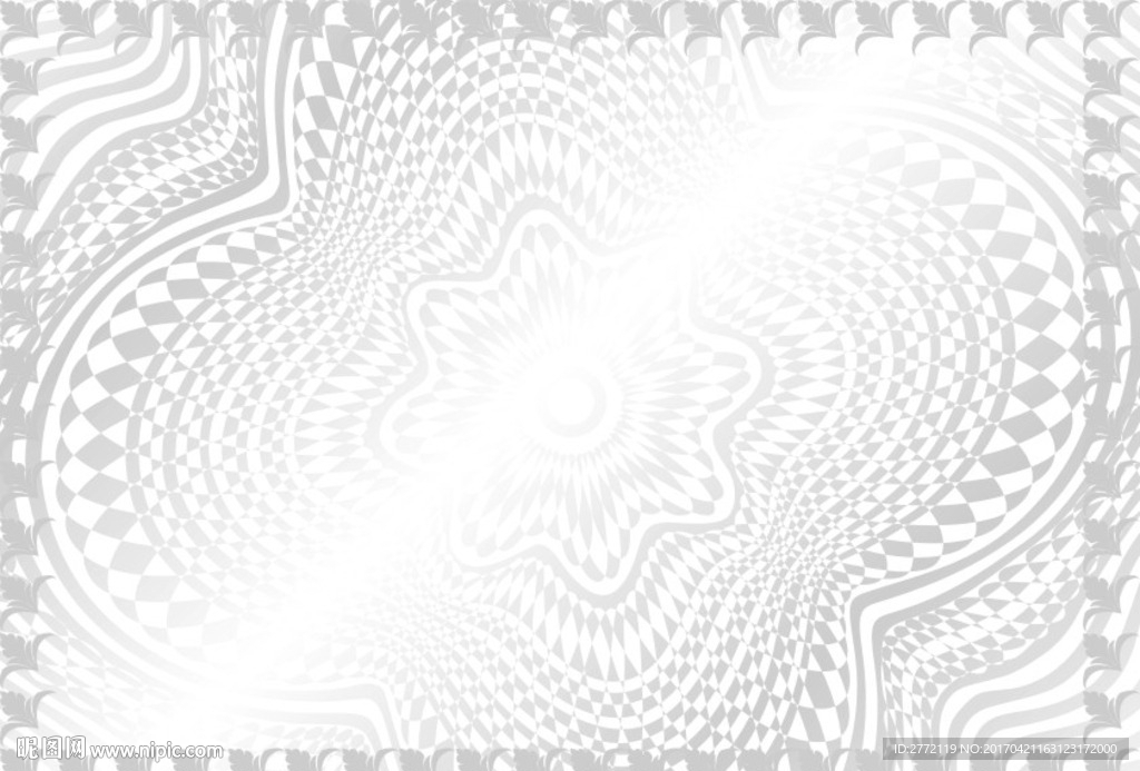 银叶光闪 证书底纹