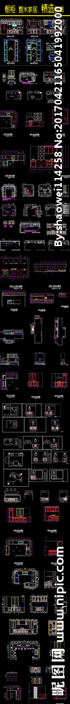 橱柜cad 欧式