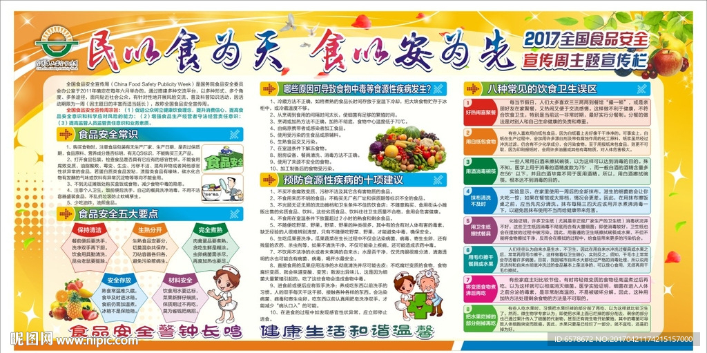 2017食品安全宣传周宣传栏