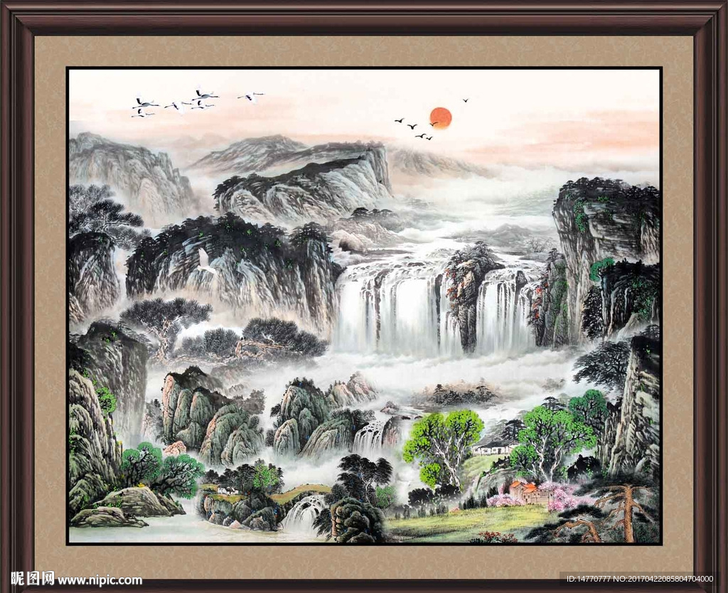 巨幅山水画