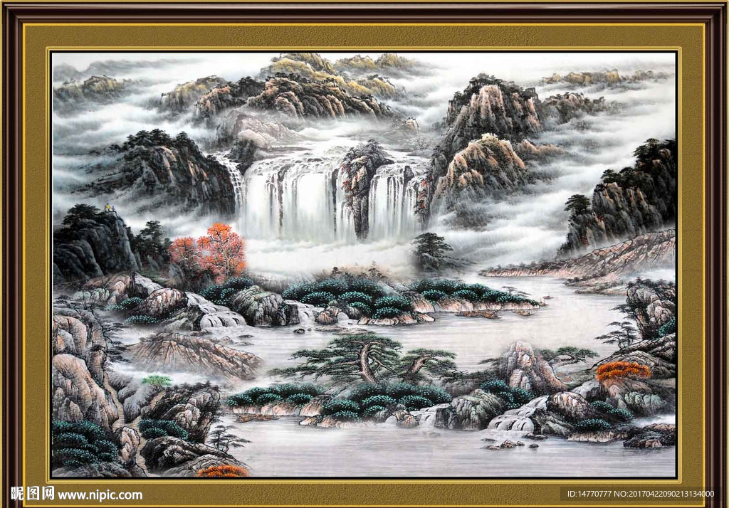 巨幅山水画