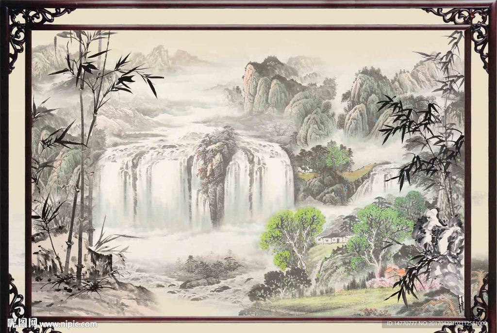 国画竹子