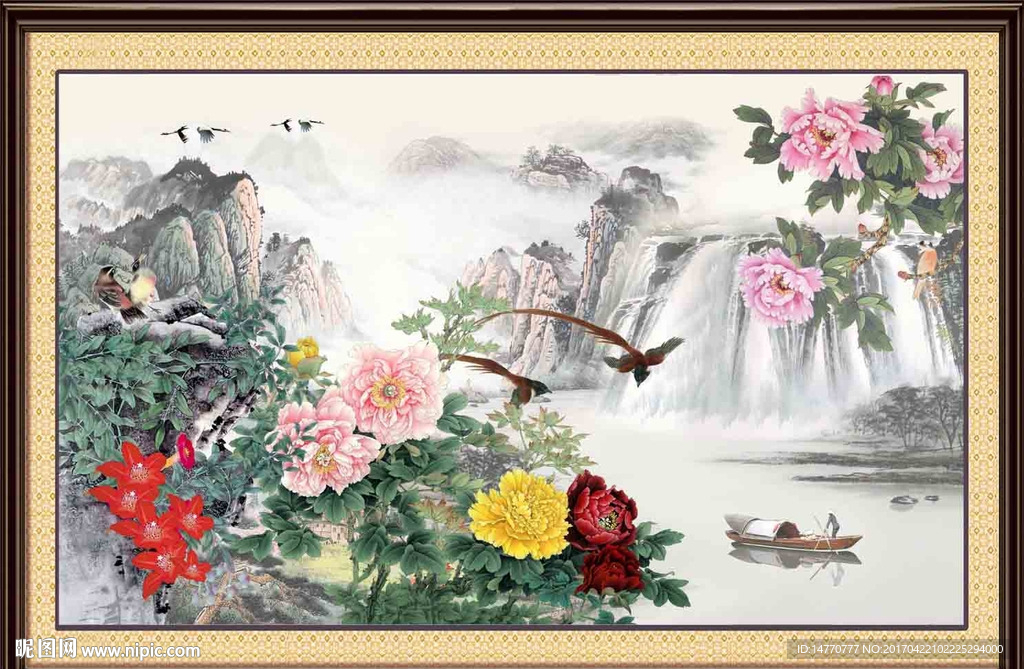 国画牡丹