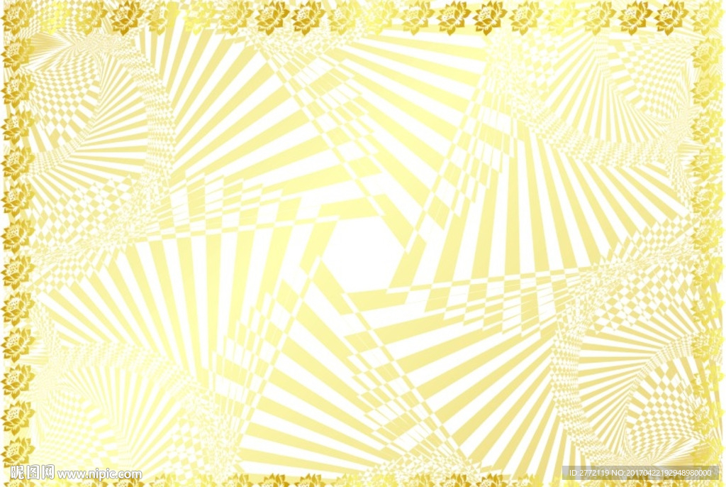 黄金版 证书底纹