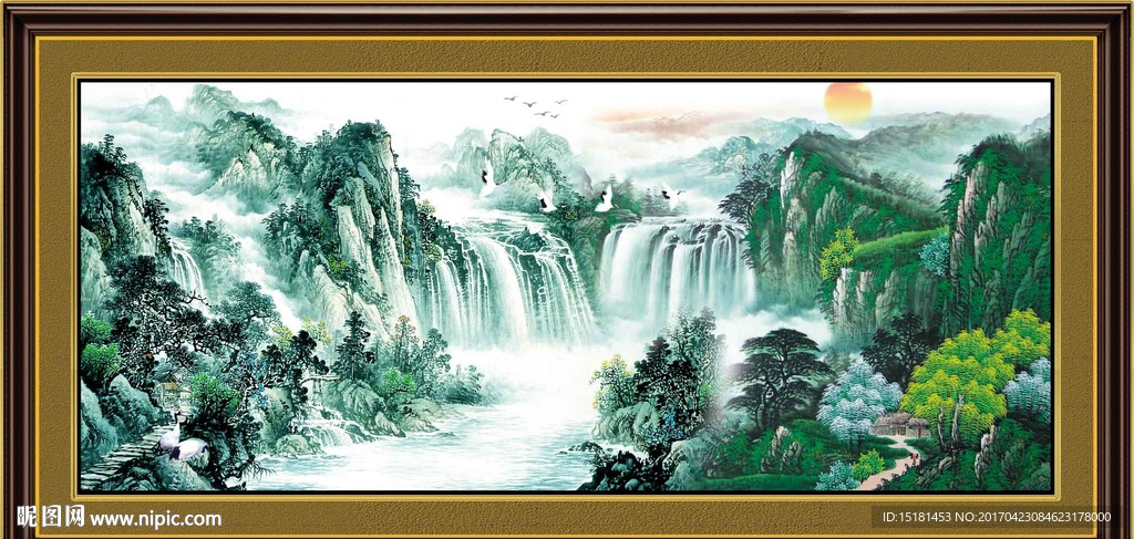 国画流水