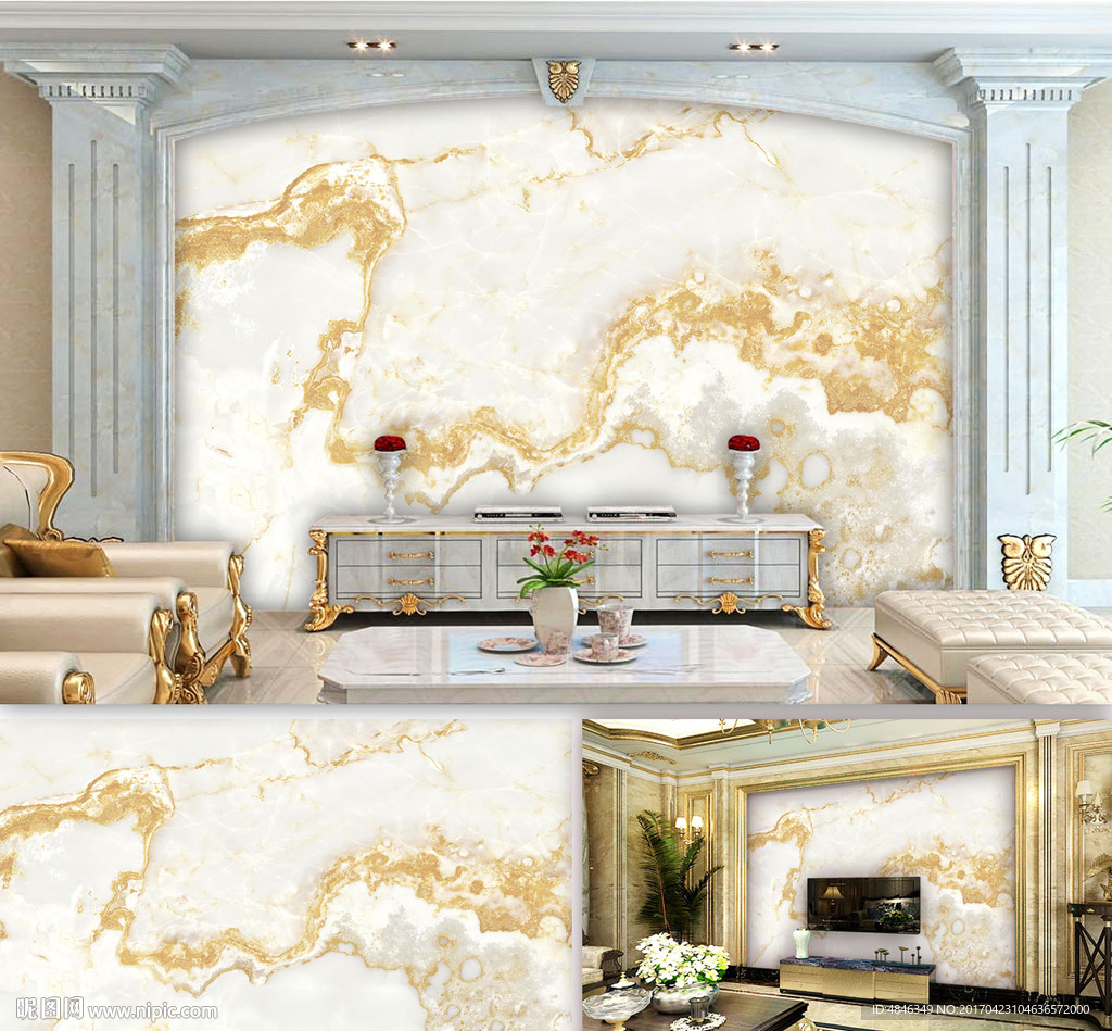 大理石纹背景墙