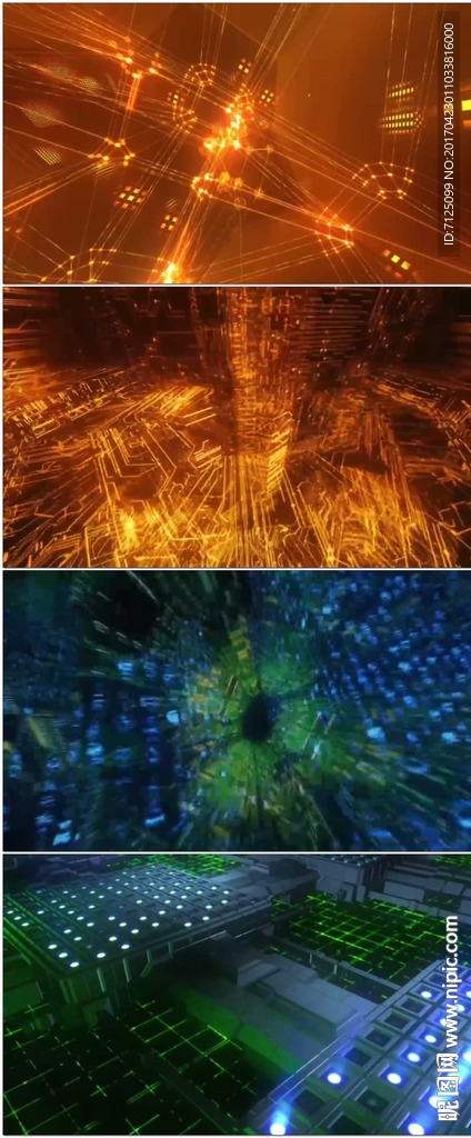 3D科技空间新闻栏目动态背景